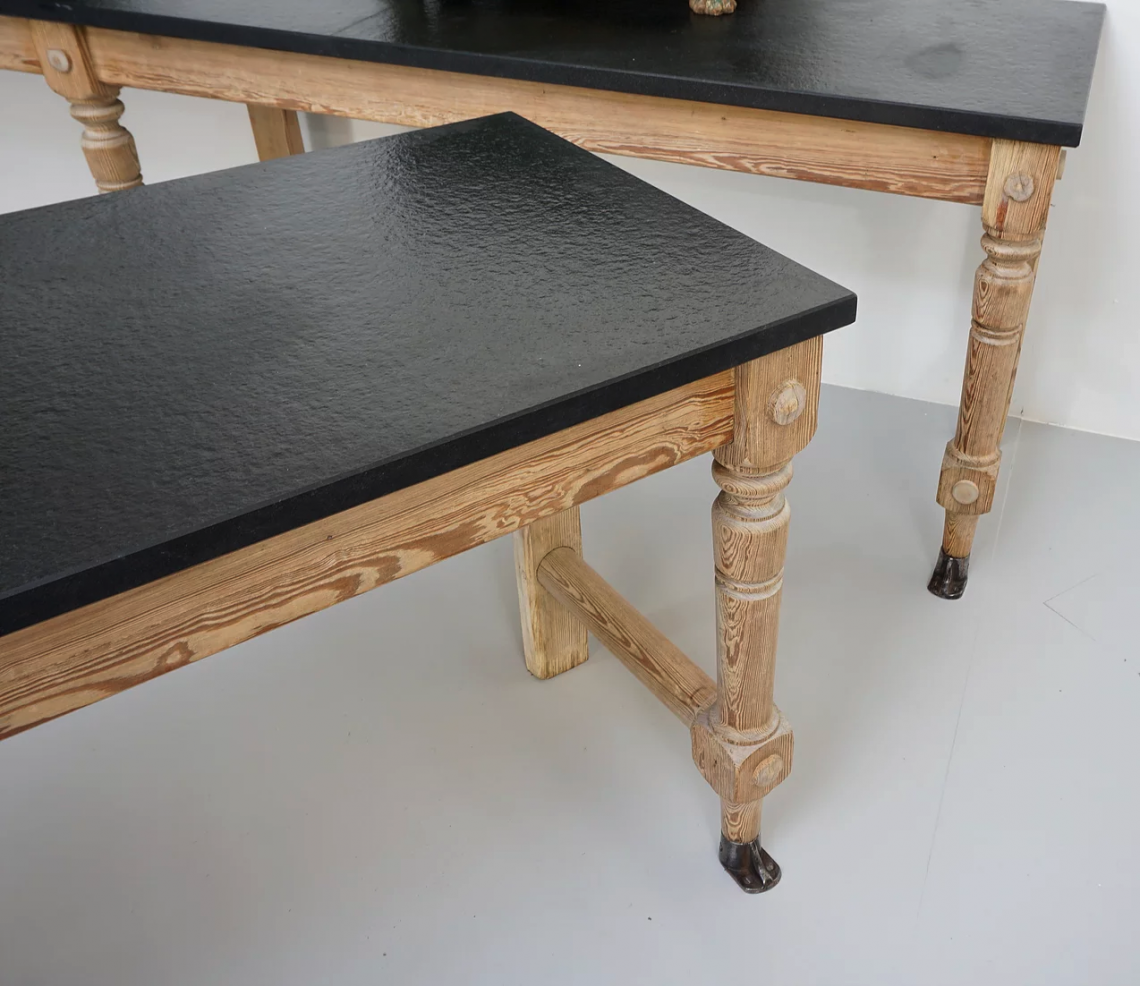Pair of Marble Topped Side Tables